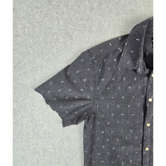 The North Face Shirt Mens Size Small Charcoal Gray Short Sleeve Button Down - Picture 5 of 16